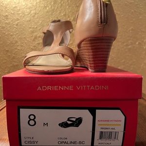 Adrienne Vittadini stacked heel wedges 8